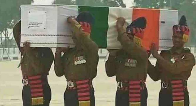 bodiesof9soldiersbroughttodelhi